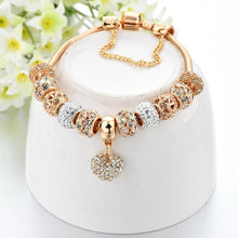 Load image into Gallery viewer, ATTRACTTO luxe cristal coeur bracelets porte-bonheur &amp; bracelets or bracelets pour femme bijoux Pulseira Feminina Bracelet Sbr170020 - Nikolleta
