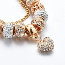 Load image into Gallery viewer, ATTRACTTO luxe cristal coeur bracelets porte-bonheur &amp; bracelets or bracelets pour femme bijoux Pulseira Feminina Bracelet Sbr170020 - Nikolleta

