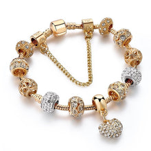 Load image into Gallery viewer, ATTRACTTO luxe cristal coeur bracelets porte-bonheur &amp; bracelets or bracelets pour femme bijoux Pulseira Feminina Bracelet Sbr170020 - Nikolleta
